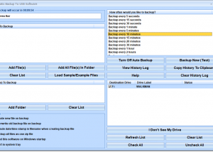 software - Automatic Backup To USB Software 7.0 screenshot