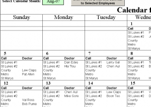 Automatic Doctors Calls with Excel screenshot