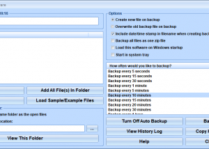 software - Automatic File Backup Software 7.0 screenshot