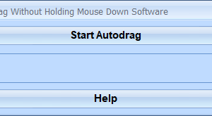 Automatically Drag Without Holding Mouse Down Software screenshot