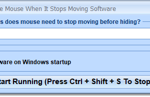 software - Automatically Hide Mouse When It Stops Moving Software 7.0 screenshot