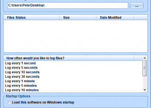 software - Automatically Log Files In Folder Over Time Software 7.0 screenshot