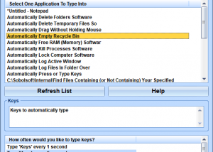 Automatically Press or Type Keys Repeatedly Software screenshot