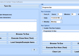 software - Automatically Run Or Close Programs At Certain Times Software 7.0 screenshot