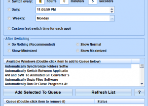 Automatically Switch Between Applications At Certain Times Software screenshot