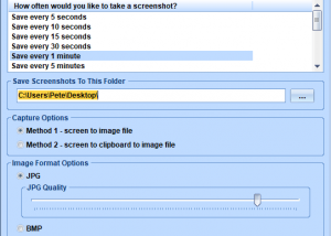 Automatically Take Screenshots Software screenshot