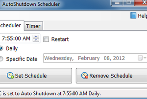 software - AutoShutdown Scheduler 1.2.5 screenshot