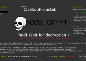 software - Avast Decryption Tool for NoobCrypt Ransomware 1.0.0.737 screenshot