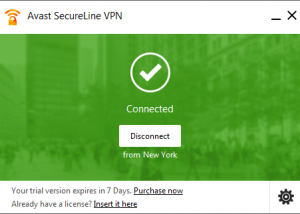 software - Avast SecureLine VPN for Windows 1.0.244.0 screenshot