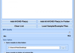 software - AVCHD To MP4 Converter Software 7.0 screenshot