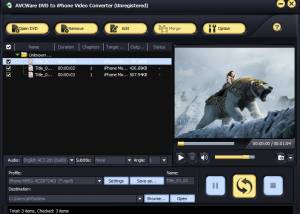 software - AVCWare DVD to iPhone Video Converter 6.0.9.0928 screenshot