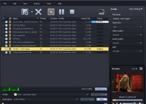 software - AVCWare FLV to MOV Converter 6.0.9.1119 screenshot