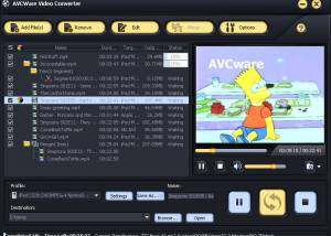 software - AVCWare Video Converter 6.0.9.1018 screenshot