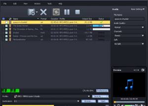 software - AVCWare Video to Audio Converter 6.0.9.0910 screenshot