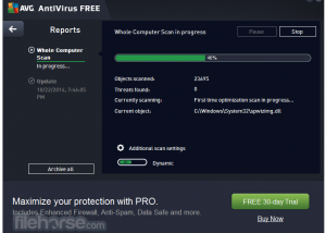 Full AVG Free Edition 2016 screenshot