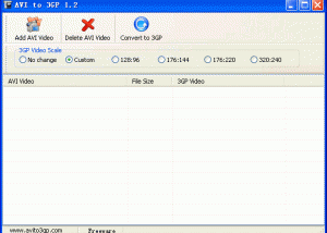 AVI to 3GP screenshot