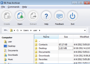 B1 Free Archiver screenshot