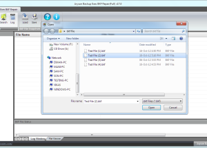 Backup Exec BKF Recovery screenshot