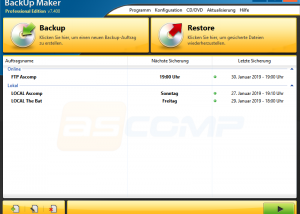 software - BackUp Maker 7.400 screenshot