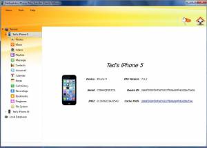 software - Backuptrans iPhone Data Transfer 3.1.05 screenshot