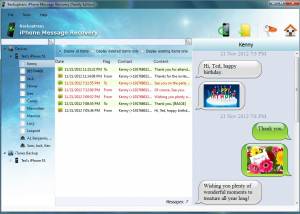 software - Backuptrans iPhone Message Recovery 3.1.06 screenshot