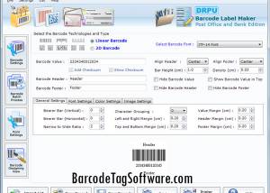 software - Bank Barcode Tag Maker Software 7.3.0.1 screenshot