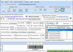 Banking Barcode Labels Software screenshot