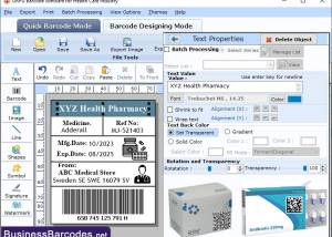 software - Barcode for Healthcare Industry 9.1.5 screenshot