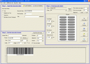 software - Barcode Generator & Overprinter 6.6.41 screenshot