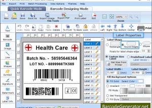 software - Barcode Generator Software Healthcare 8.4.1.2 screenshot