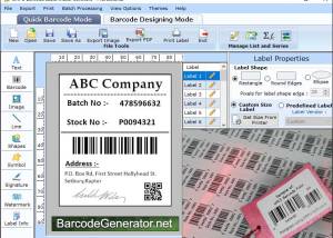 Barcode Generator Software screenshot