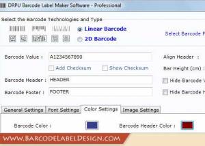 Barcode Label Design screenshot
