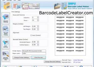 software - Barcode Label for Post Office 7.3.0.1 screenshot