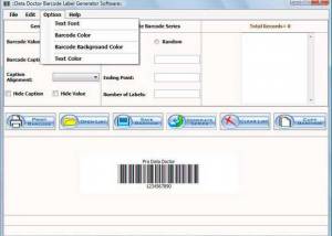 Barcode Label Software screenshot