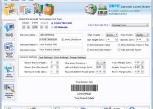 Barcode Labels for Inventory Control screenshot