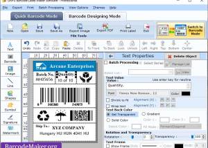 software - Barcode Maker Applications 6.7 screenshot