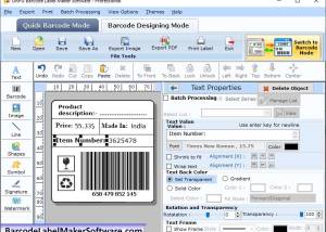 software - Barcode Maker Professional Software 8.4.3 screenshot