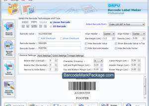 Barcode Mark Package screenshot