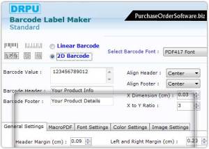 software - Barcode Printing Software 7.0.1.5 screenshot