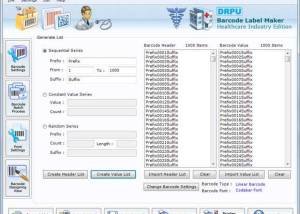 software - Barcodes for Healthcare Industry 8.3.0.1 screenshot