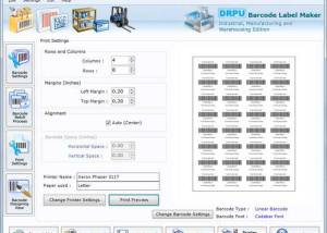 Barcodes for Manufacturing Warehousing screenshot