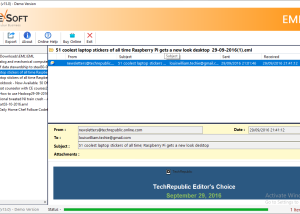 Batch Convert EML Folders to PST screenshot