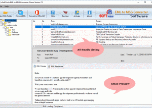 software - Batch Convert EML to MSG 5.0 screenshot