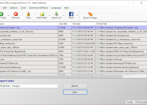 software - Batch Extract Images from Office 1.3 screenshot