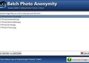 software - Batch Photo Anonymity 1.0.0.1 screenshot