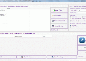 software - Batch Word Find and Replace 4.6.6.22 screenshot