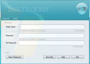 BatchLocker screenshot