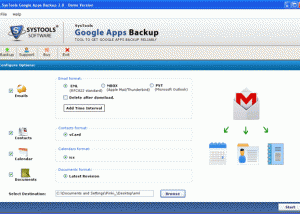 software - Best Google Apps Backup 2.1 screenshot