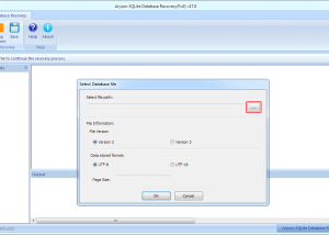 SQLite Database Recovery Tool screenshot