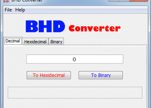 software - BHD Converter Portable 1.0.0.0 screenshot